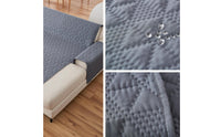 Double-Sided Sectional Couch Cover with Chaise Machine Washable Sectional Sofa Cover Water Resistant Furniture Protector Easy to Install for Families, Living Room