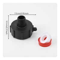 Leak-Proof IBC Tote Adapter Threaded IBC Adapter with Sealing Tape Plastic Heavy-Duty for Workshop