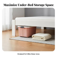 Wheeled Underbed container With casters Household Storage particulateresistant for beneath the bed