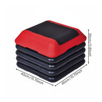 Stable Grip Feet 40cm Fitness Step Non-Slip Surface Mini Aerobic Step Platform for Home Gym
