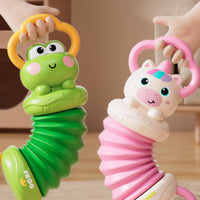 Loop Handles Baby Accordion Toy Corrugated Plastic Bellows Toy for Babies