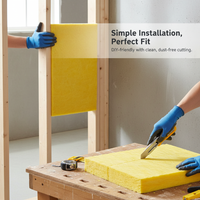 Fireproof Soundproof Fiberglass Wool Board for Wall Insulation and Smoke Exhaust Systems