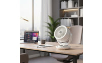 Computer-Connected Desk Fan Tap Control Small Fan with Digital Display Portable Air Circulator Multiple Speeds 5 Speed Settings