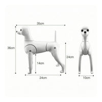 Poseable Pet Grooming Practice Mannequin Plastic Dog Grooming Mannequin Sturdy Tough