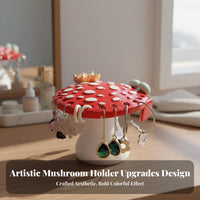 Toadstool Earring Holder Decorative Toadstool Jewelry Stand Whimsical Design