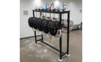 Fencing Rack Stand Rectangular Frame Fencing Gear Rack Blade Holder Stand Flat Top Shelf Sports Storage Hanging Rods