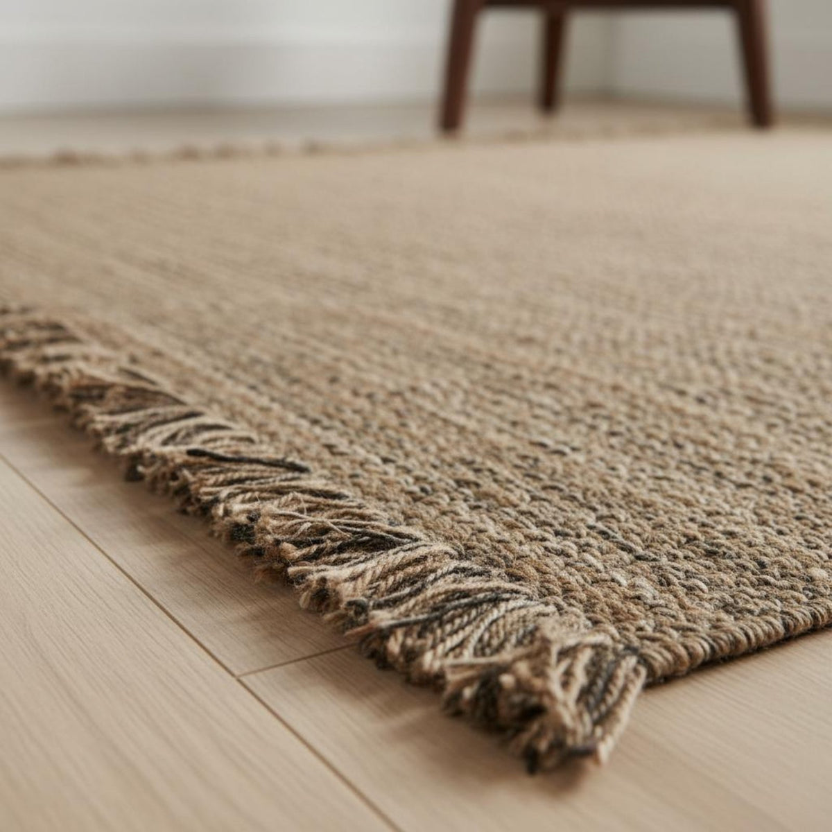 Woven Jute Rug Handcrafted Japanese Design Rug Simple Elegance Design Fiber Carpet for Living Room, Bedroom