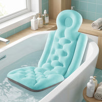 Full Body Bath Pillow Supportive Bathtub Cushion with Headrest Bath Pillow with Headrest One-Piece Contoured for Adults