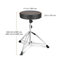 Drum Throne Tripod Base Drum Stool Non-Slip Feet Drummer Stool for Drummers