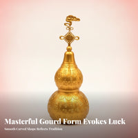 Chinese Blessing Gourd Ornament Decorative Accessory Brass Gourd Ornament