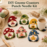 Gnome Coasters Punch Needle Kit