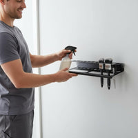 Spray Bottle and Brush Mount Space Saving Wall Mount Spray Bottle Rack Car Detailing Brush Holder Easy Installation