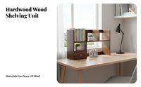 Desktop Book Rack with Handle Space-Saving Desk Organizer Versatile Use