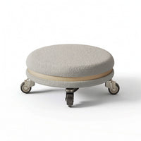 Low Rolling Stool Washable Furniture Compact for Nursery