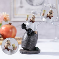 4 Pieces Chef Figurine Jolly Resin Figurine Charming for Cafe