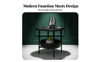 Mobile Sofa Side Table Minimalist Design Rolling C-Shaped Table Sofa TV Tray Stable and Sturdy Bedside Laptop Desk Easy Assembly