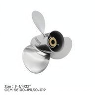 Outboards Boat Propeller Resistant Stainless Steel Propeller Polished for Boats