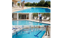 Telescoping Swimming Pool Cleaning Pole Anti-Slip Aluminum Pool Pole with Plastic Grip Ribbed Rust Proof for Spas