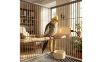 Bird Heat Panel Low-Electrical Potential Heating Board with Resistant Cable USB-Powered Cage Heater for Parrots