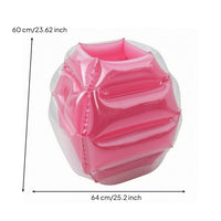 Inflatable Ball Colored Panels Transparent Sphere Internal Straps Outdoor Toy for Collision Play