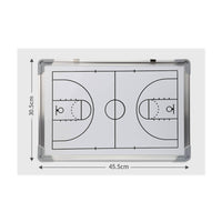 Sturdy Aluminum Frame Basketball Coaching Board Wall-Mountable Attractive Basketball Board Lightweight for Training, Practice