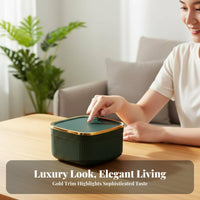 Desktop Trash Can Detachable Design Countertop Push-Button Trash Can Space Saving Countertop Wastebasket for Office Workers, Adults, Bedroom, Washroom