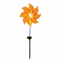 Solar Powered Garden Stake with Pinwheel Outdoor Solar Pinwheel Lights Weather-Resistant Garden Stake for Pathway