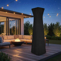 Tapered Fire Heater Cover Dustproof Waterproof Patio Heater Cover Zippered for Outdoor
