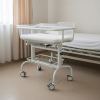 Adjustable Hospital Infant Bed Inclined Design Mobile Infant Crib Medical Grade Style Transparent Infant Crib for Newborns, Maternity Center, Nursery