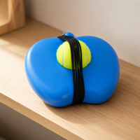 Tennis Trainer Rebound Base with String Ball for Solo Practice, Beginner Self-Study, Fill with Water or Sand