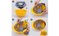 Adjustable Safety Helmet Inner Liner Breathable Hard Hat Replacement Support System Absorbent Helmet Liner with Sweatband Replaceable for Construction Workers