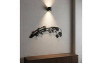 4 Pieces Panda Iron Wall Ornament Cute Panda Metal Wall Decor Lightweight Iron Plaque for Living Room, Bedroom, Porch