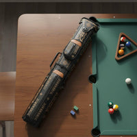 Portable 8-Hole Cue Case Shielding 6-Hole Cue Tube Zippered Adjustable Shoulder Strap for Tournament
