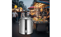 Stainless Steel Insulated Barrel Full Polyurethane Foam Insulation Insulated Soup Bucket Portable Commercial Food Warmer Barrel for Caterers
