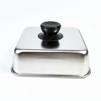 Square Burger Cover Rust Resistant Cheese Melting Dome Professional-Grade Square Basting Cover for Grilling