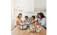 Yogurt Maker with Glass Jars Electric Yogurt Maker with 8 Cups Lowpowered Kitchen Appliance for Countertop