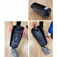 Slimline Oil Drain Pan Molded Pour Spout Plastic Oil Pan Raised Sides Automotive Tool Recessed Channel