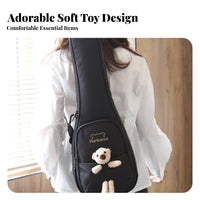 Adjustable Shoulder Straps 23 Inch Ukulele Case Portable Padded Ukulele Backpack Lightweight for Beginners, Kids, Travel, Outdoor, Concerts