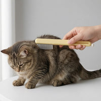 Fine-Toothed Pet Grooming Comb Rounded Ends Cat Comb Sturdy Lightweight for Dogs
