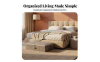 Under-Bed container Foldable Underbed textile Bag Hand cleanable for Apartment Dwellers