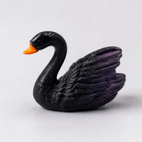 miniature swan figurines