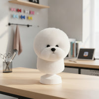 Pet Grooming Practice Head Dog Grooming Mannequin with Hair Smooth