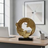 Ginkgo Leaf Sculpture Modern Ginkgo Leaf Ornament Gallery-Style for Office