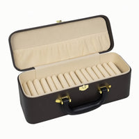 Multi-Slot Bracelet Storage Case Portable Bracelet Case Hard-Shell Bangle Box with Handle Travel-Friendly for Collectors, Travelers, Dresser, Vanity
