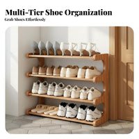 Sturdy and Long-Lasting Multi-Layer Shoe Rack Space Saving Narrow Shoe Storage Unit Stable Structure Large Capacity for Apartment Dwellers, Homeowners, Entryway, Hallway, Dorm Room, Bedroom