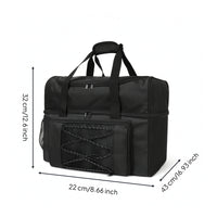 Two Ball Bowling Bag Padded Bowling Bag with Shoe Compartment Sturdy for Travel
