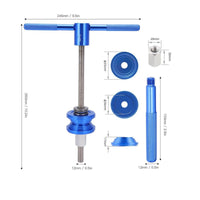 Aluminum Alloy Handle Bike Headset Bottom Bracket Installer Easy to Use Bottom Bracket Cup Press Tool Wear-Resistant Bike Bearing Press for Cyclists