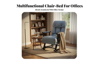 Double-FunctionPurpose Design Under-Desk Lounger Space-Saving Convertible Furniture Easy Conversion Sleeper Chair Adjustable Backrest for Office Workers, Apartment Dwellers, Students, Rest Time, Small Areas, Dorm Room, Bedroom