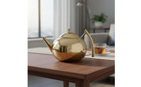 Stainless Steel Teapot Built Internal Mesh Strainer Teapot Easy to Clean Drinkware for Restaurant Owners