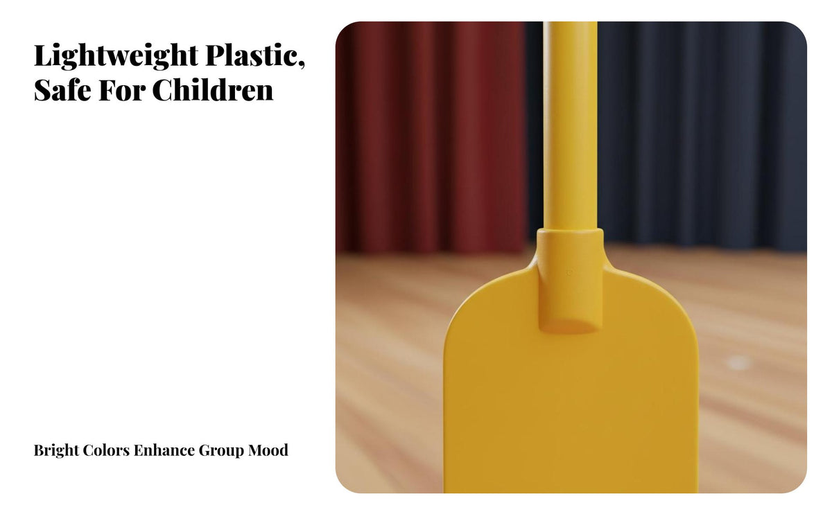 Plastic Performance Paddle Child-Safe Design Children's Stage Oar Kindergarten Rowing Prop Lightweight Colorful Toy Paddle